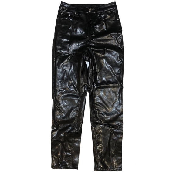 H&M snakeskin pleather patent pants - Picture 2 of 4